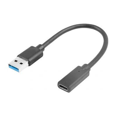 Lanberg USB-C Adapter - USB 3.2 Gen 1, 0,15 m, Musta - USB Kaapeli Sovitin Lanberg USB-C Adapter - USB 3.2 Gen 1, 0,15 m, Musta - USB Kaapeli Sovitin