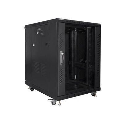 Armário rack Lanberg 15U - Preto Armário rack Lanberg 15U - Preto