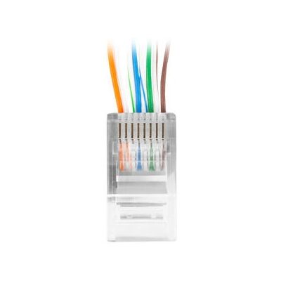 Lanberg PLU-5000EZ Connecteur Réseau Transparent RJ-45 - Publicité Lanberg PLU-5000EZ Connecteur Réseau Transparent RJ-45 - Publicité
