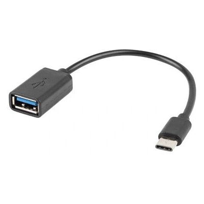 Cabo USB Lanberg 0,15 m USB 2.0 USB A para USB C Preto Cabo USB Lanberg 0,15 m USB 2.0 USB A para USB C Preto