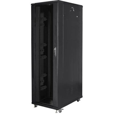 Lanberg Rack-Schrank 42U Schwarz - 19" Stahl-Servergehäuse Lanberg Rack-Schrank 42U Schwarz - 19" Stahl-Servergehäuse