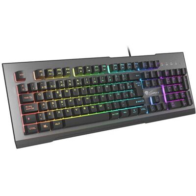 Teclado RGB Genesis Rhod 500 - Gaming, Negro/Gris, Tamaño completo Teclado RGB Genesis Rhod 500 - Gaming, Negro/Gris, Tamaño completo