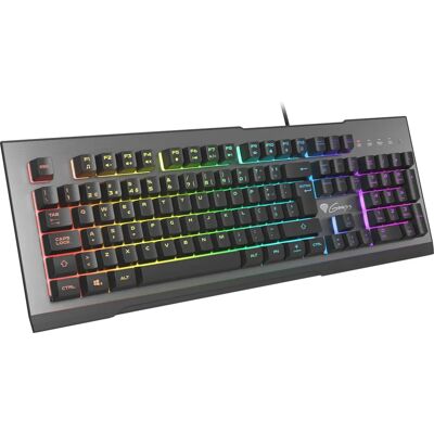 Clavier Genesis Rhod 500 RGB - Gaming, USB, QWERTY, Noir, Argent - Publicité Clavier Genesis Rhod 500 RGB - Gaming, USB, QWERTY, Noir, Argent - Publicité