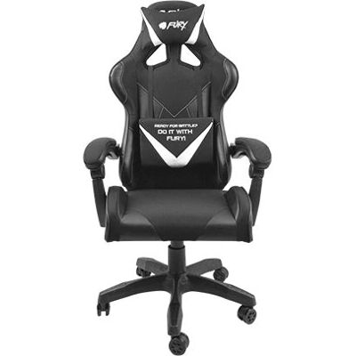 Fury Avenger L Gaming-Stuhl - Gepolsteter Sitz, Schwarz Weiß Fury Avenger L Gaming-Stuhl - Gepolsteter Sitz, Schwarz Weiß