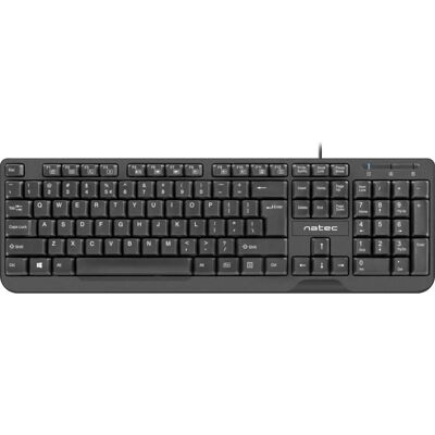 NATEC Trout Preto QWERTY Espanhol - Teclado NATEC Trout Preto QWERTY Espanhol - Teclado