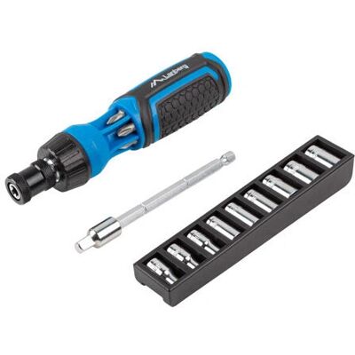 Conjunto de chaves de fenda multifuncionais Lanberg - Empunhadura ergonômica, 9 soquetes Conjunto de chaves de fenda multifuncionais Lanberg - Empunhadura ergonômica, 9 soquetes