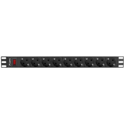 Lanberg - PDU-09F-0300-BK - Unidad de distribución de energía Lanberg - PDU-09F-0300-BK - Unidad de distribución de energía