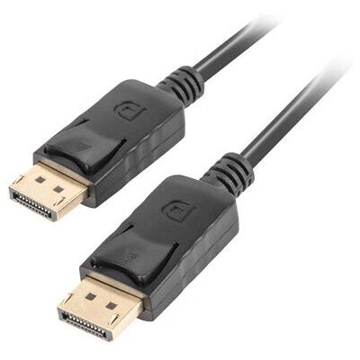Lanberg Malli CA-DPDP-10CC-0005-BK DisplayPort-kaapeli - Musta Lanberg Malli CA-DPDP-10CC-0005-BK DisplayPort-kaapeli - Musta