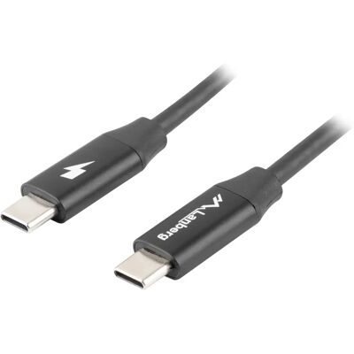 Lanberg USB-C Kaapeli 1,8m Musta - USB 2.0, 60W Power Delivery Lanberg USB-C Kaapeli 1,8m Musta - USB 2.0, 60W Power Delivery