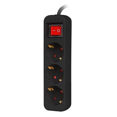 Lanberg PS1-03F-0150-BK Extensión eléctrica - 3 Tomas - 1.5m Negro Lanberg PS1-03F-0150-BK Extensión eléctrica - 3 Tomas - 1.5m Negro