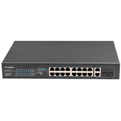 Lanberg RSFE-16P-2C-250 unmanaged Gigabit Ethernet Switch - 16 Ports - Rack 19" - 250W Lanberg RSFE-16P-2C-250 unmanaged Gigabit Ethernet Switch - 16 Ports - Rack 19" - 250W