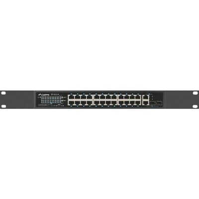 Lanberg RSFE-24P-2C-360 - Netwerkswitch - Ongecontroleerd Gigabit PoE - 24 Poorten - Zwart Lanberg RSFE-24P-2C-360 - Netwerkswitch - Ongecontroleerd Gigabit PoE - 24 Poorten - Zwart