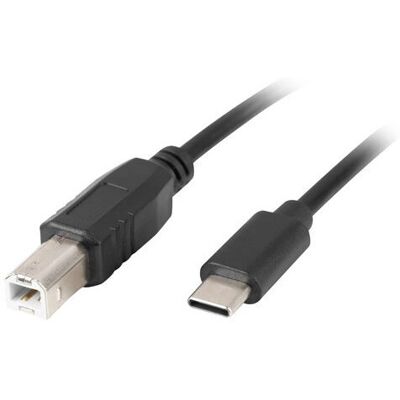 Câble USB Lanberg - 3m USB 2.0 Type B à Type C Noir - Publicité Câble USB Lanberg - 3m USB 2.0 Type B à Type C Noir - Publicité