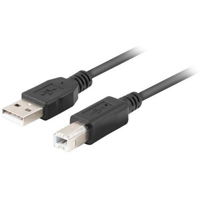 Câble USB Lanberg CA-USBA-15CU-0010-BK - 1m - USB 2.0 - Noir - Publicité Câble USB Lanberg CA-USBA-15CU-0010-BK - 1m - USB 2.0 - Noir - Publicité