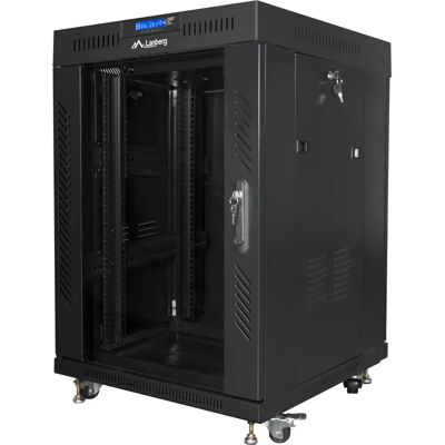 Armoire rack Lanberg 15U - Rack, Noir, 60 cm, Supporte 800 kg - Publicité Armoire rack Lanberg 15U - Rack, Noir, 60 cm, Supporte 800 kg - Publicité