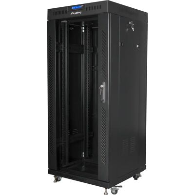 Lanberg 27U 19" Rackschrank Schwarz - Server & Netzwerk Lanberg 27U 19" Rackschrank Schwarz - Server & Netzwerk
