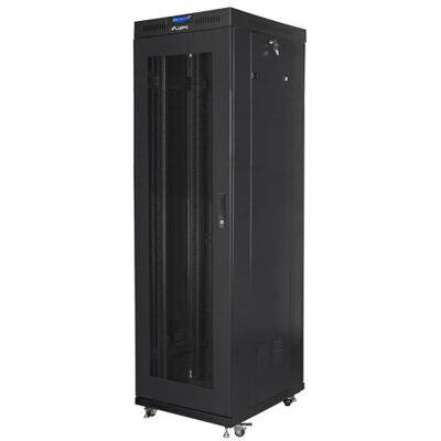 Lanberg 42U Schwarzer Stehender Rackschrank - 19" Lanberg 42U Schwarzer Stehender Rackschrank - 19"