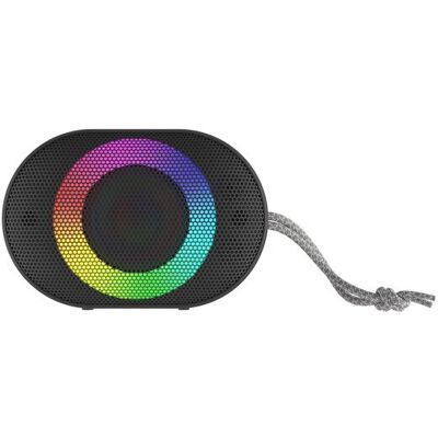 Haut-parleur Bluetooth Portable Audictus Aurora Mini - Étanche, 7W, RGB, Noir - Publicité Haut-parleur Bluetooth Portable Audictus Aurora Mini - Étanche, 7W, RGB, Noir - Publicité