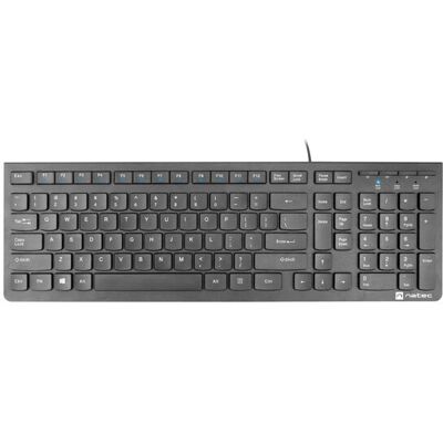 Natec Discus 2 Schwarzes USB-Tastatur - Home/Office QWERTY Natec Discus 2 Schwarzes USB-Tastatur - Home/Office QWERTY