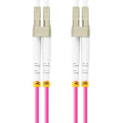Lanberg Fioletowy 10m Podwójny Kabel Światłowodowy OM4 - Kabel Światłowodowy Lanberg Fioletowy 10m Podwójny Kabel Światłowodowy OM4 - Kabel Światłowodowy