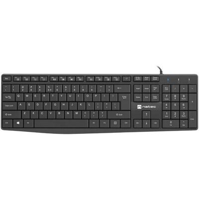 Natec Nautilus Vollgröße USB QWERTY Schwarzes Tastatur Natec Nautilus Vollgröße USB QWERTY Schwarzes Tastatur