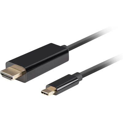 Câble USB-C à HDMI Lanberg 0,5 m Noir - Adaptateur vidéo - Publicité Câble USB-C à HDMI Lanberg 0,5 m Noir - Adaptateur vidéo - Publicité