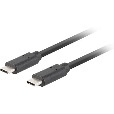Câble USB-C Lanberg 0,5m Noir - Support USB 3.2 Gen 2 - Publicité Câble USB-C Lanberg 0,5m Noir - Support USB 3.2 Gen 2 - Publicité
