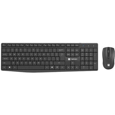 Set de Teclado y Ratón Inalámbrico Natec - Negro - Oficina Set de Teclado y Ratón Inalámbrico Natec - Negro - Oficina