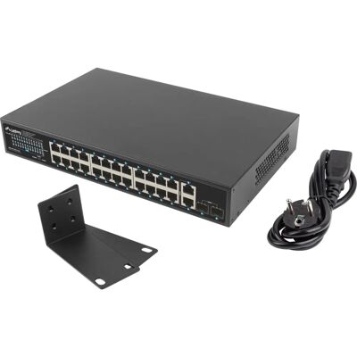 Lanberg RSGE-24P-2GE-2S-250 - Netzwerk-Switch - Nicht verwaltet Lanberg RSGE-24P-2GE-2S-250 - Netzwerk-Switch - Nicht verwaltet