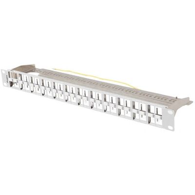 Panou de legătură gri Lanberg PPKS-1248-S - Patch Panel Panou de legătură gri Lanberg PPKS-1248-S - Patch Panel