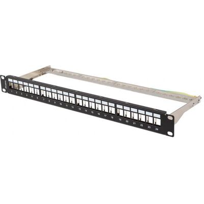 Lanberg PPKS-0924-B 24-Port Patch Panel - 1U, Schwarz Lanberg PPKS-0924-B 24-Port Patch Panel - 1U, Schwarz