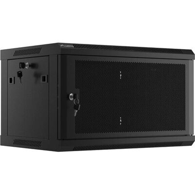 Lanberg Wandmontierter 6U Rack Schrank - Schwarz Lanberg Wandmontierter 6U Rack Schrank - Schwarz