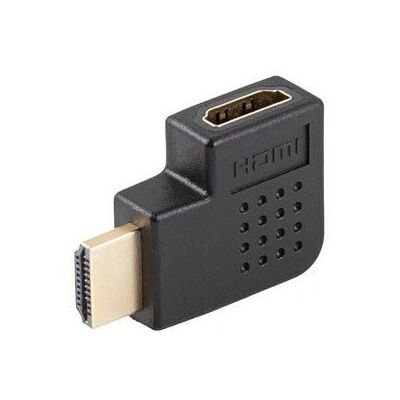 Lanberg HDMI-omvandlare - 4K Höger Vinkel - Svart - Videokabel Lanberg HDMI-omvandlare - 4K Höger Vinkel - Svart - Videokabel