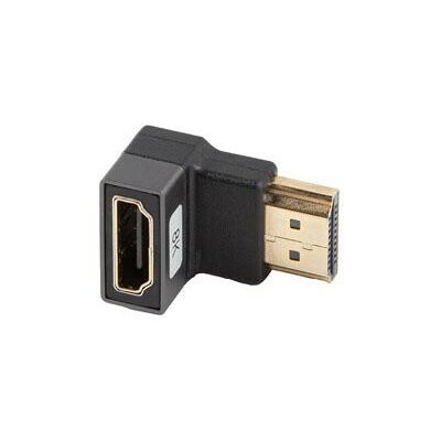 Adaptateur HDMI Lanberg - 8K HDMI Type A à HDMI Angle Droit, Argent - Publicité Adaptateur HDMI Lanberg - 8K HDMI Type A à HDMI Angle Droit, Argent - Publicité