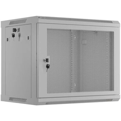 Lanberg WF01-6409-23S 9U Grauer Wandmontage-Rack - Perforierte Tür Lanberg WF01-6409-23S 9U Grauer Wandmontage-Rack - Perforierte Tür