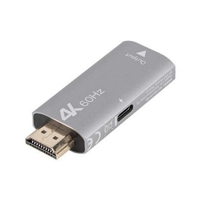 Lanberg Silver HDMI till DisplayPort-Adapter - 4K-stöd Lanberg Silver HDMI till DisplayPort-Adapter - 4K-stöd