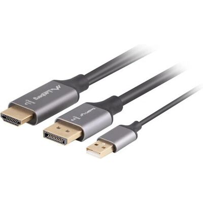 Lanberg CA-HDDP-20CU-0018-BK Videokabeladapter - 1,8m Lanberg CA-HDDP-20CU-0018-BK Videokabeladapter - 1,8m