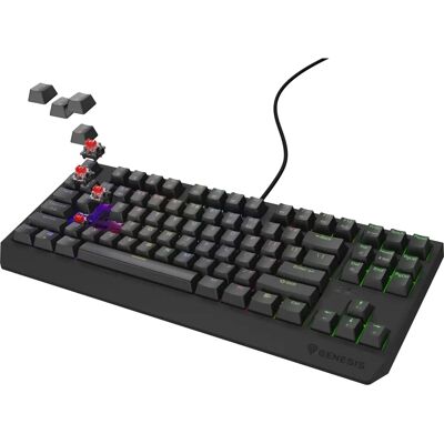 Tastatură Mecanică Gaming Genesis Thor 230 TKL - Negru RGB Tastatură Mecanică Gaming Genesis Thor 230 TKL - Negru RGB