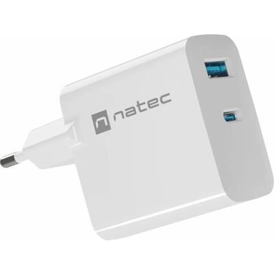 NATEC NUC-2142 Universell Vit Snabbladdare NATEC NUC-2142 Universell Vit Snabbladdare