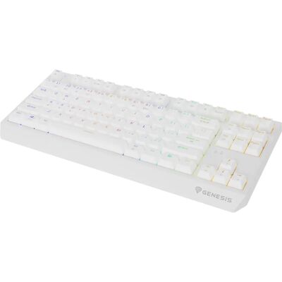 Klawiatura gaming bezprzewodowa Genesis Thor 230 TKL - Biała Klawiatura gaming bezprzewodowa Genesis Thor 230 TKL - Biała