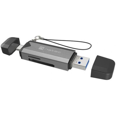 NATEC NCZ-2262 Kartenleser - USB 3.1, Dunkelgrau NATEC NCZ-2262 Kartenleser - USB 3.1, Dunkelgrau