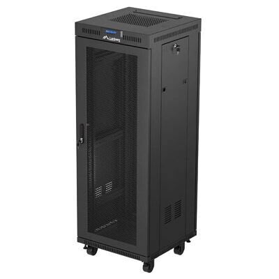 Lanberg FF01-6632-23BL Rack-Schrank - 19 Zoll, 32U, Schwarz, Perforierte Tür Lanberg FF01-6632-23BL Rack-Schrank - 19 Zoll, 32U, Schwarz, Perforierte Tür