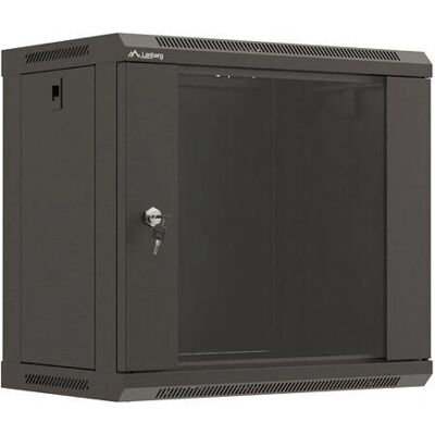 Gabinete de rack montado en pared Lanberg - 9U Negro Gabinete de rack montado en pared Lanberg - 9U Negro