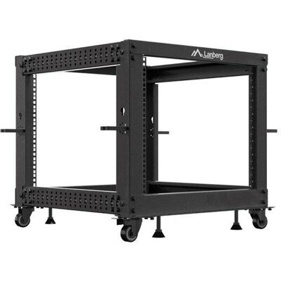 Gabinete de rack Lanberg OR01-6109-B 9U - Profundidad ajustable, Negro Gabinete de rack Lanberg OR01-6109-B 9U - Profundidad ajustable, Negro