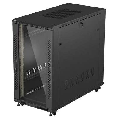 Lanberg FF01-6222-12B Rackschrank 22U Glas Tür - Rack Cabinet Lanberg FF01-6222-12B Rackschrank 22U Glas Tür - Rack Cabinet