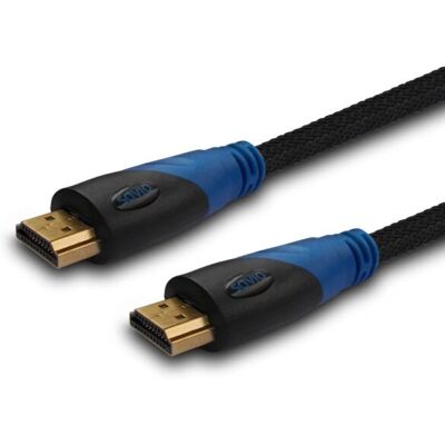 Savio CL-49 HDMI-Kabel - 5 m - Standard - Schwarz, Blau Savio CL-49 HDMI-Kabel - 5 m - Standard - Schwarz, Blau