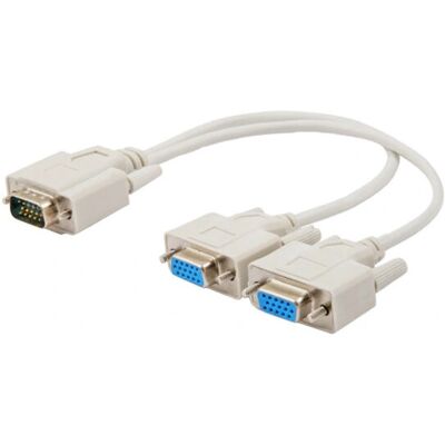Câble VGA Savio CL-66 - 2 x VGA - Blanc - Câble vidéo Câble VGA Savio CL-66 - 2 x VGA - Blanc - Câble vidéo