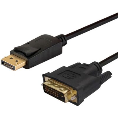 Savio CL-122 Video Kabeladapter - 3m - DisplayPort auf DVI - Schwarz Savio CL-122 Video Kabeladapter - 3m - DisplayPort auf DVI - Schwarz