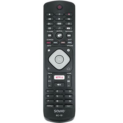Telecomando Universale Savio RC-10 per TV Philips - IR wireless, 10m Telecomando Universale Savio RC-10 per TV Philips - IR wireless, 10m