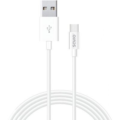 Savio CL-125 USB-Kabel - USB 2.0 - 1 m - Weiß - Für USB A zu USB C Savio CL-125 USB-Kabel - USB 2.0 - 1 m - Weiß - Für USB A zu USB C